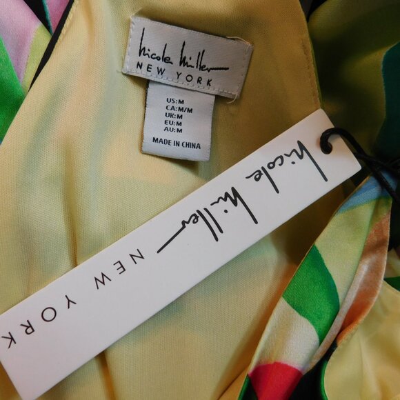 Nicole Miller NY Abstract Print Maxi Dress Size Medium NEW - Picture 5 of 7